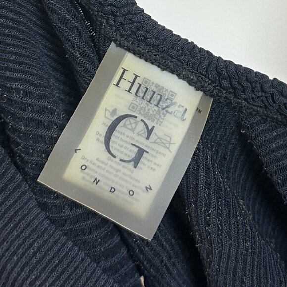 HUNZA G Square Neck One-Piece Swimsuit in Black Size OS - Picture 6 of 11